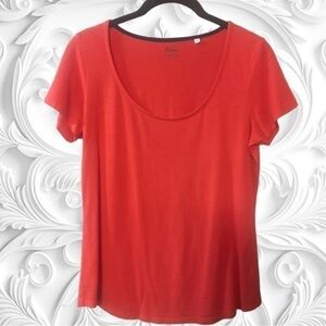 Boden Orange Fitted Short Sleeve T-shirt US Size 8UK Size 12